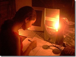 no hay luz...