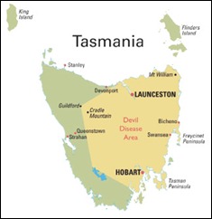 AUS DevilDiseaseMapTasmania