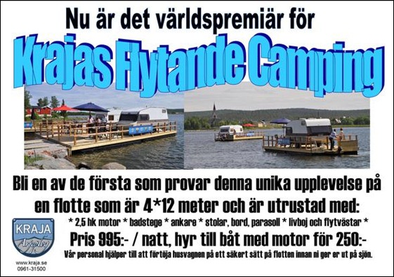 FLYTTANDE CAMPING