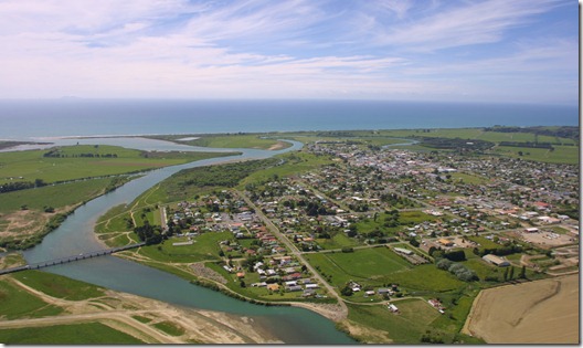 Waioweka River and Opotiki Township