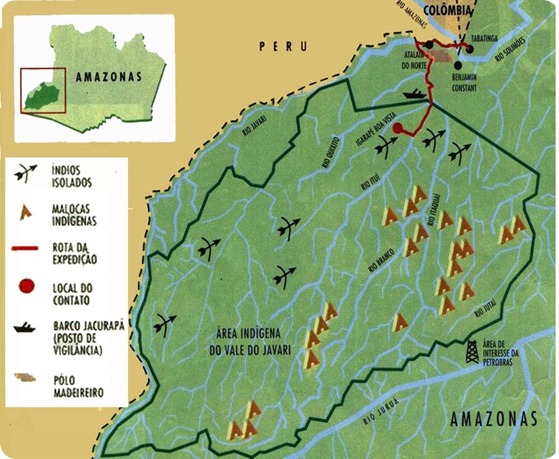 mapa DO JAVARI-