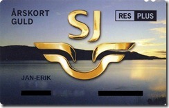 SJ Årskort Guld