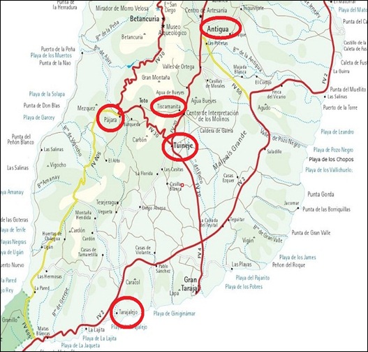 fuerteventura map