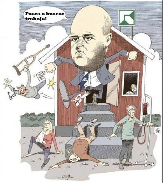 línea de trabajo del partido moderado de fredrik reinfeldt