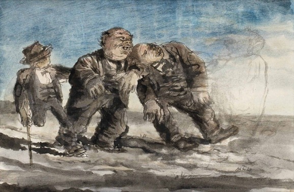 Axel_Fridell_-_Tre_berusade_män