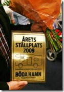 BÖDA årets ställplats 2009