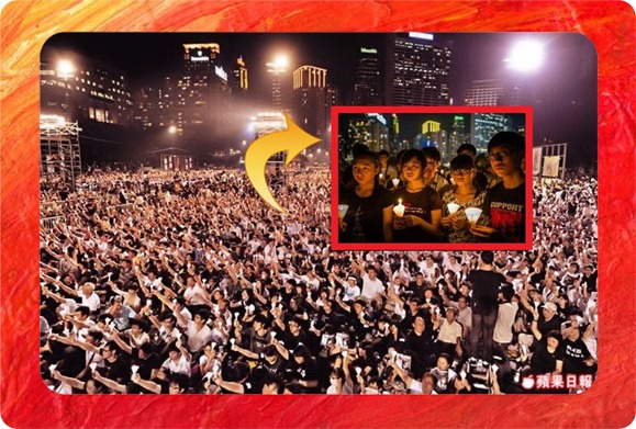 recuerdo masacre Tiananmen en Hong Kong