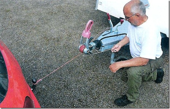 Ulle Svensson y su Puller Winsch adaptado al AKS de Alko