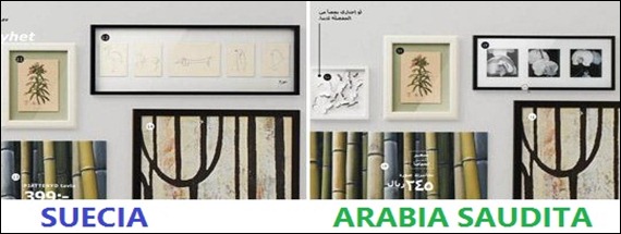 Motivo del cuadro eliminado. IKEA Suecia a la izquierda.