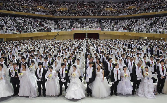 Boda masiva en  el Cheongshim Peace World Center - Gapyeong-gun, Corea del Sur