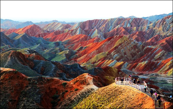 GYE DANXIA parque geológico en Gansu, China