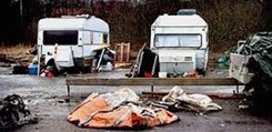 Hemlösa   husvagnar   Hökarängen