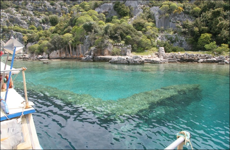 Simena sunken city in Kekova Antalya