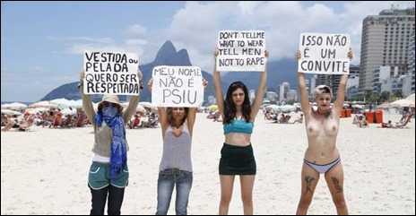Ativistas do movimento feminista Bastardxs