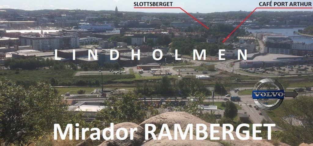 Lindholmen visto desde el mirador Ramberget