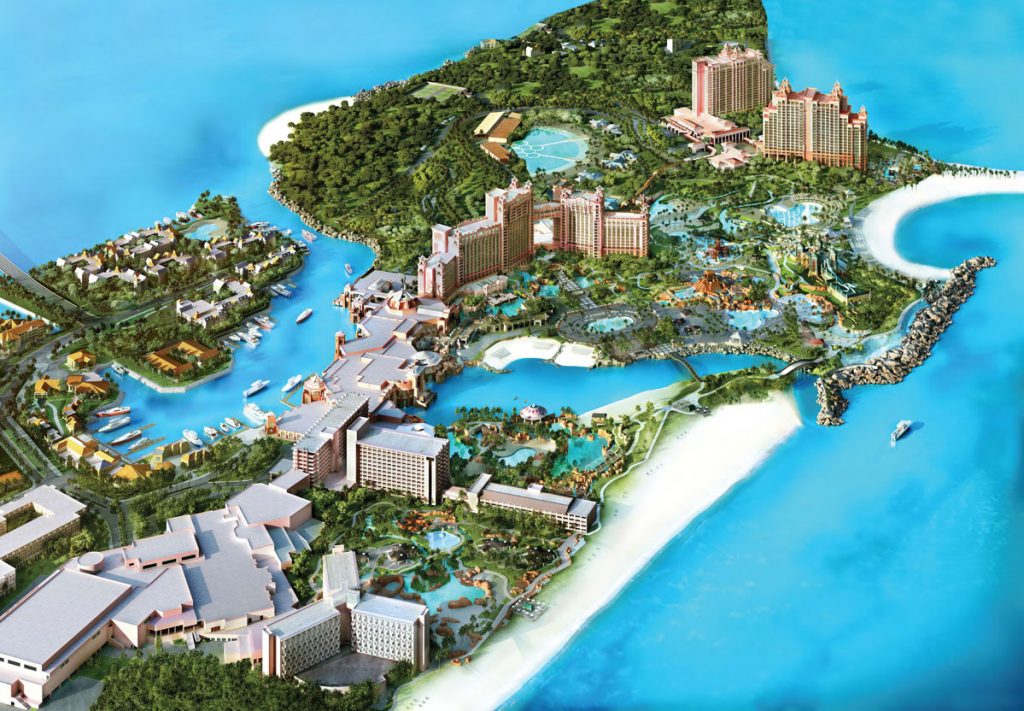 atlantis resort-map