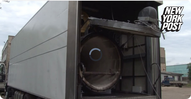 russian mobile crematorium