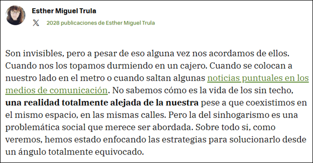 SIN TECHO